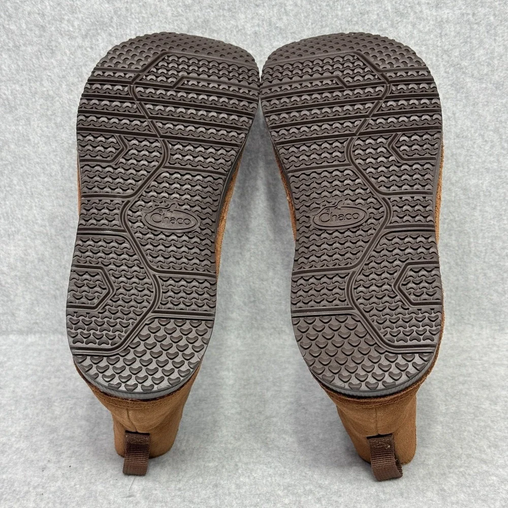 Chaco Paonia Mens Size 10 Chelsea Boots Cinnamon Brown Suede JCH108551